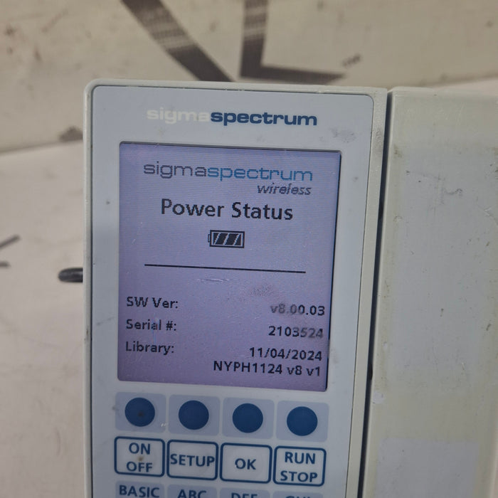 Baxter Baxter Sigma Spectrum 8.00.03 w/o Battery Infusion Pump Infusion Pump reLink Medical