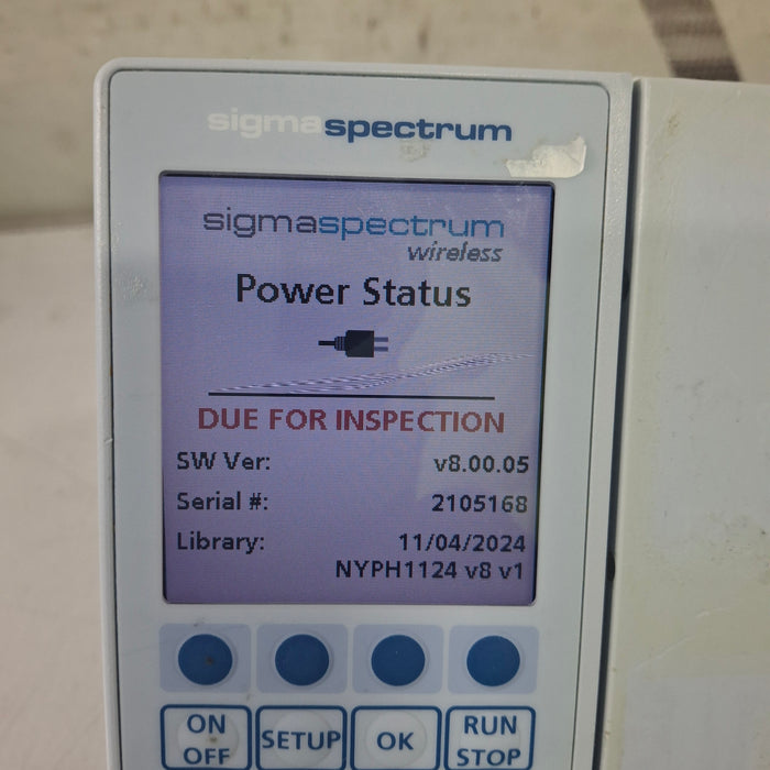 Baxter Sigma Spectrum 8.00.05 w/o Battery Infusion Pump