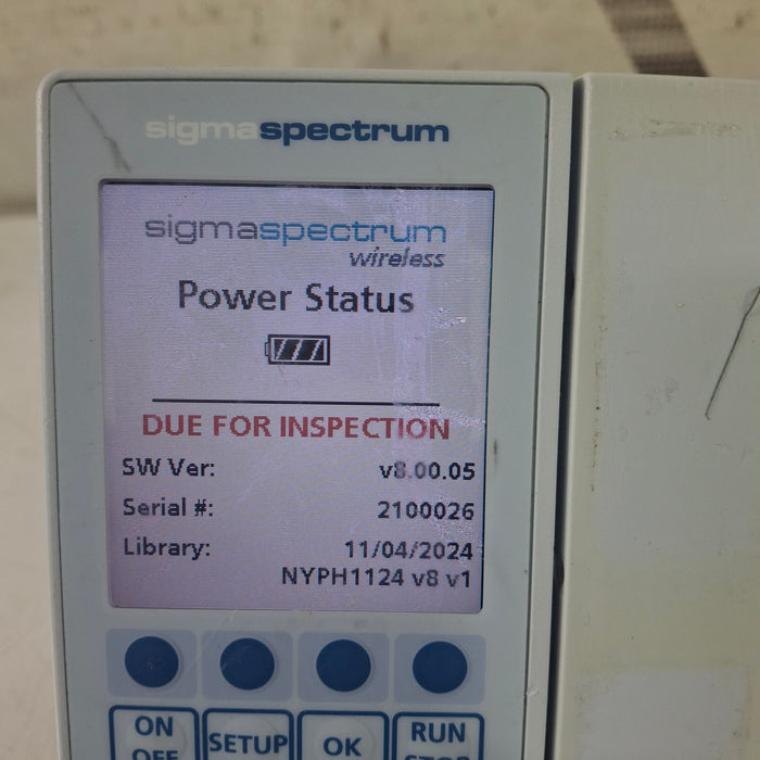Baxter Sigma Spectrum 8.00.05 w/o Battery Infusion Pump