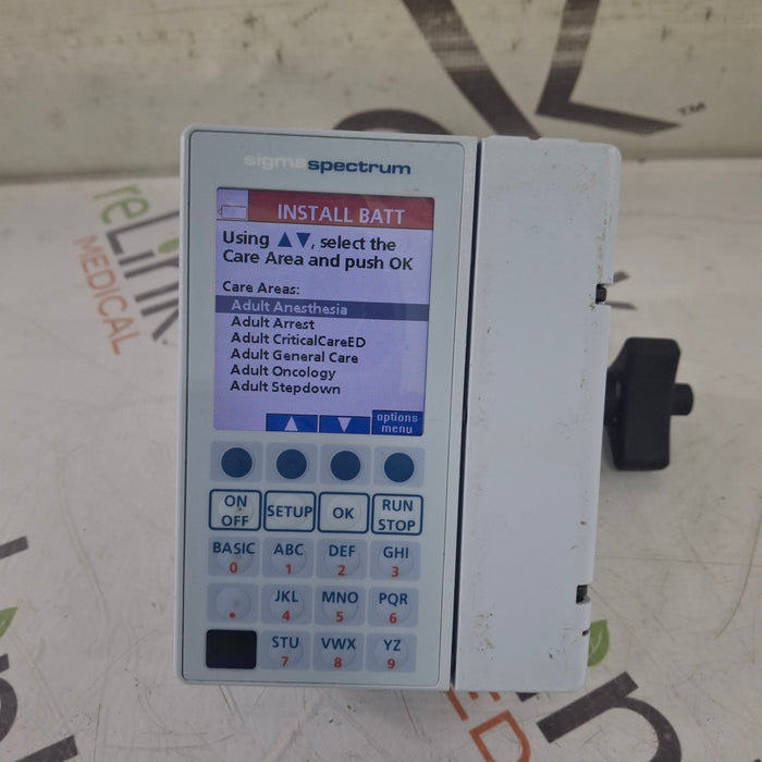 Baxter Sigma Spectrum 8.00.05 w/o Battery Infusion Pump