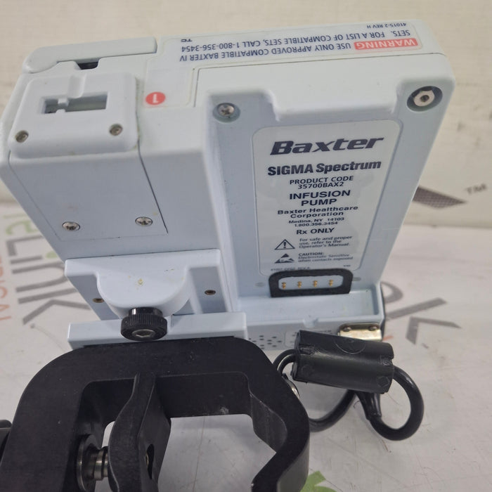 Baxter Baxter Sigma Spectrum 8.00.03 w/o Battery Infusion Pump Infusion Pump reLink Medical