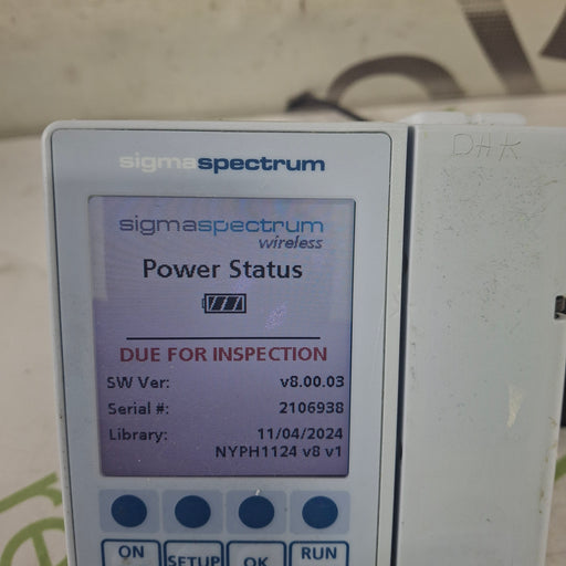 Baxter Baxter Sigma Spectrum 8.00.03 w/o Battery Infusion Pump Infusion Pump reLink Medical
