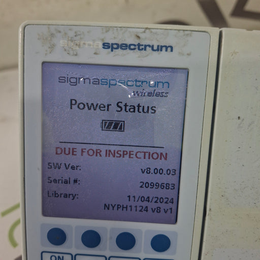 Baxter Baxter Sigma Spectrum 8.00.03 w/o Battery Infusion Pump Infusion Pump reLink Medical
