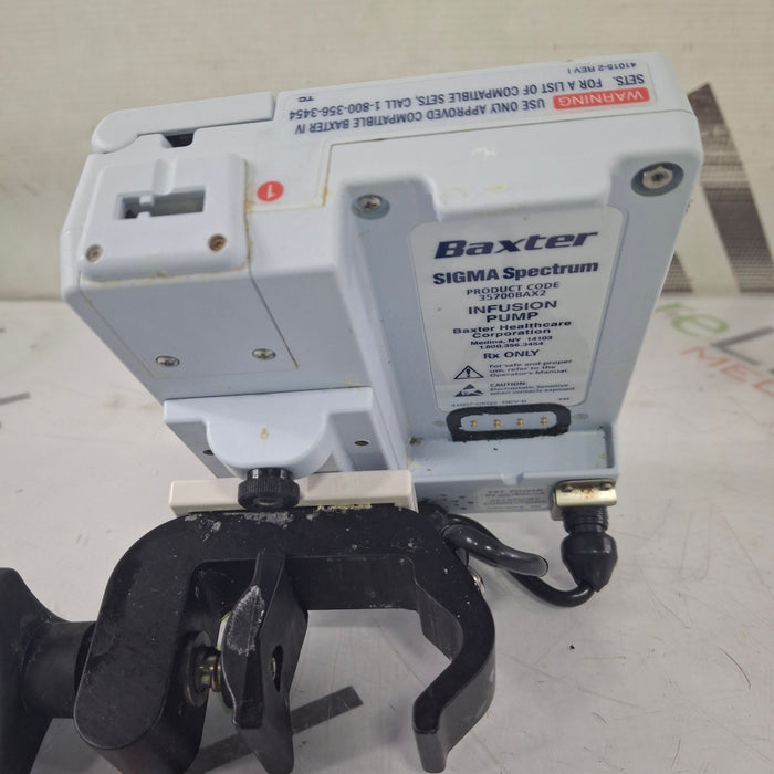 Baxter Baxter Sigma Spectrum 8.00.05 w/o Battery Infusion Pump Infusion Pump reLink Medical