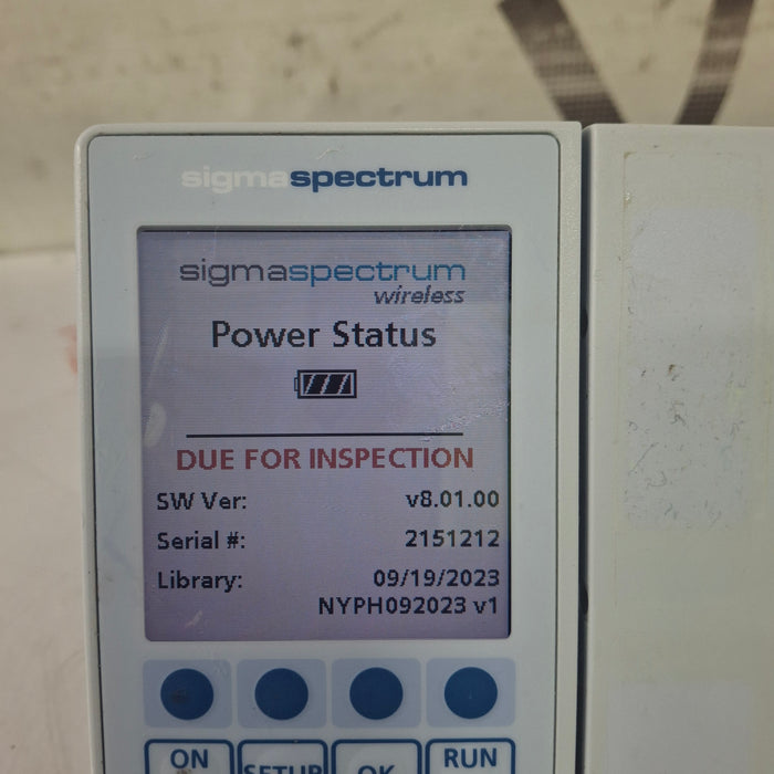 Baxter Sigma Spectrum 8.01.00 w/o Battery Infusion Pump