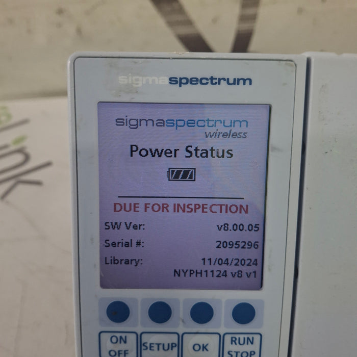Baxter Sigma Spectrum 8.00.05 w/o Battery Infusion Pump
