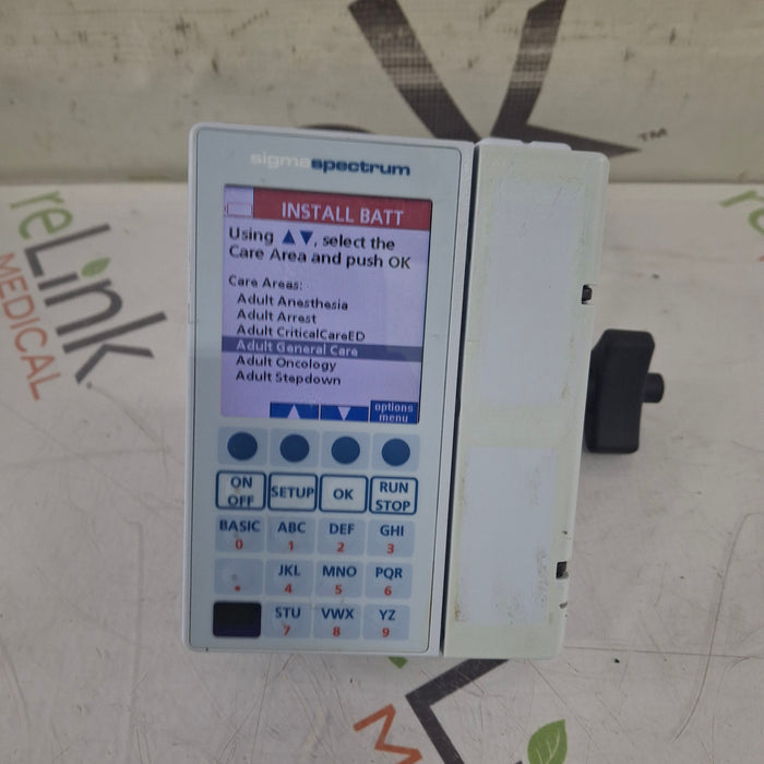 Baxter Sigma Spectrum 8.01.00 w/o Battery Infusion Pump