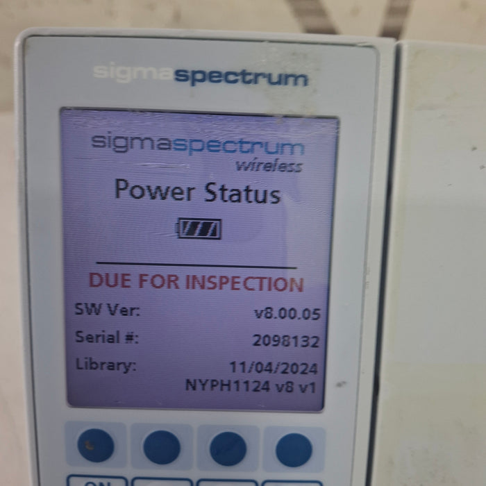 Baxter Sigma Spectrum 8.00.05 w/o Battery Infusion Pump
