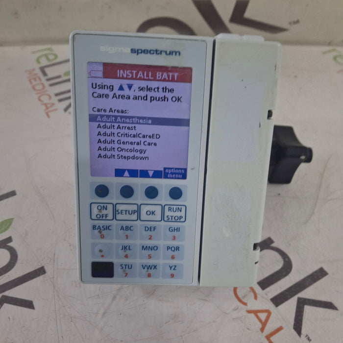 Baxter Sigma Spectrum 8.00.05 w/o Battery Infusion Pump