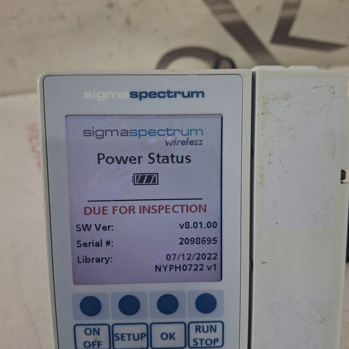 Baxter Sigma Spectrum 8.01.00 w/o Battery Infusion Pump