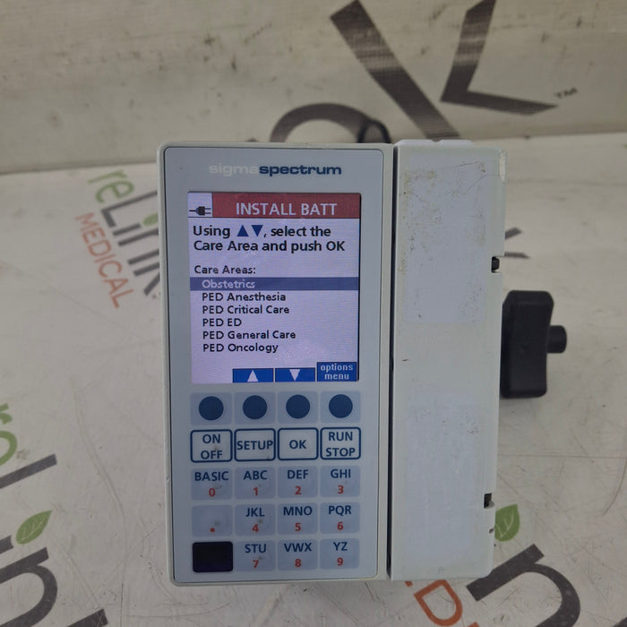 Baxter Sigma Spectrum 8.01.00 w/o Battery Infusion Pump