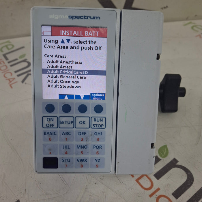 Baxter Sigma Spectrum 8.01.00 w/o Battery Infusion Pump