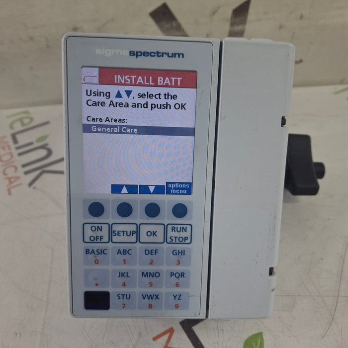 Baxter Sigma Spectrum 8.01.00 w/o Battery Infusion Pump