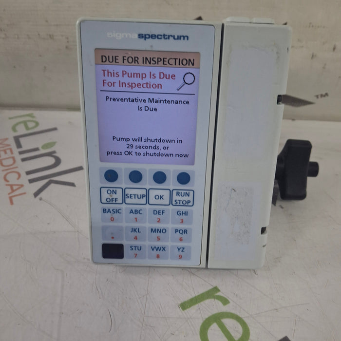 Baxter Baxter Sigma Spectrum 8.00.03 w/o Battery Infusion Pump Infusion Pump reLink Medical