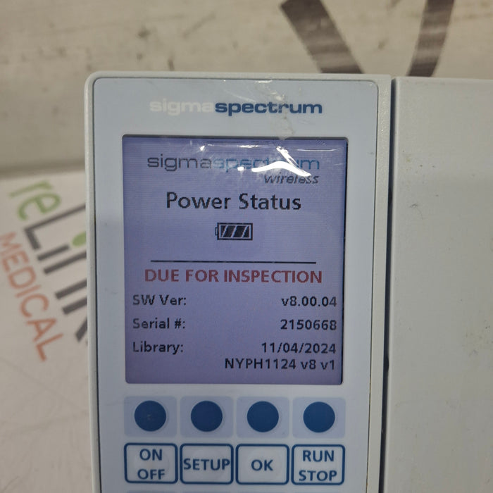 Baxter Sigma Spectrum 8.00.04 w/o Battery Infusion Pump