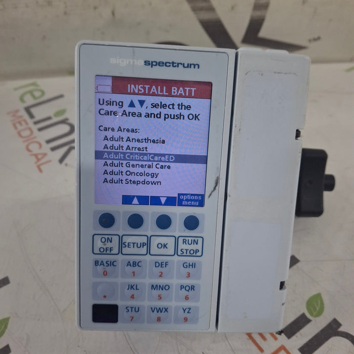Baxter Sigma Spectrum 8.00.05 w/o Battery Infusion Pump