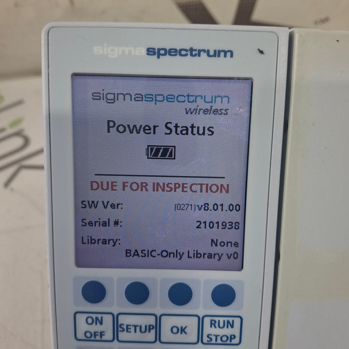 Baxter Sigma Spectrum 8.01.00 w/o Battery Infusion Pump