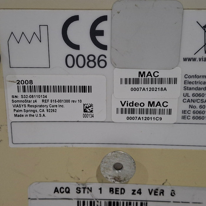 Viasys Healthcare Viasys Healthcare SomnoStar z4 Amplifier EEG EMG Sleep Systems reLink Medical