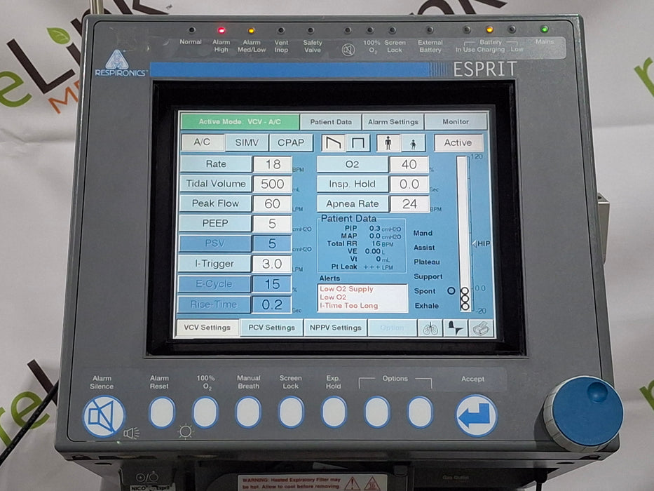 Respironics Respironics Esprit Ventilator Respiratory reLink Medical
