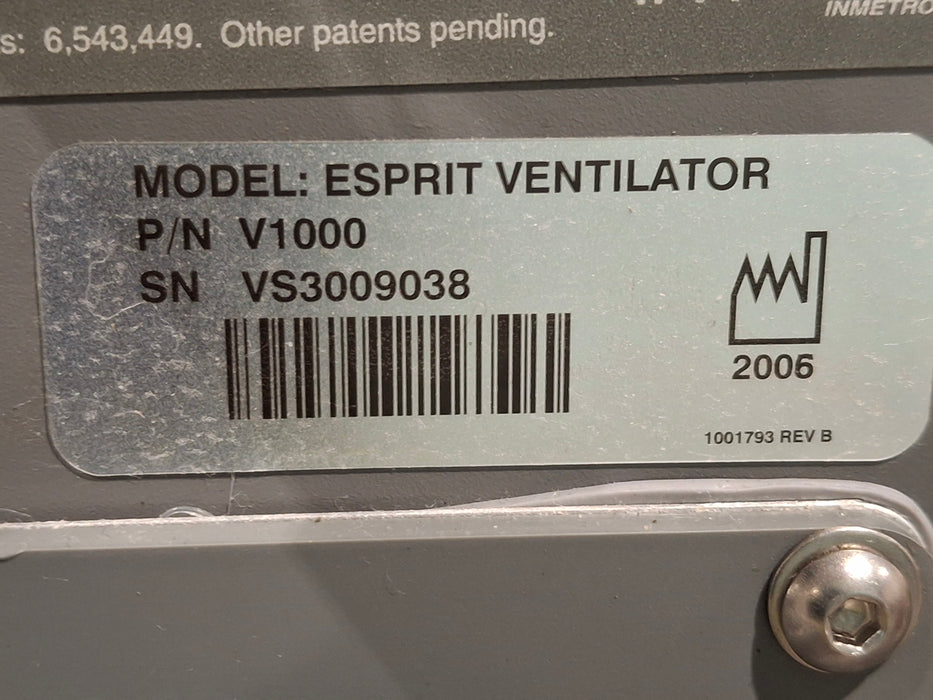 Respironics Respironics Esprit Ventilator Respiratory reLink Medical