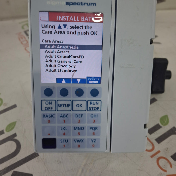 Baxter Sigma Spectrum 8.01.00 w/o Battery Infusion Pump