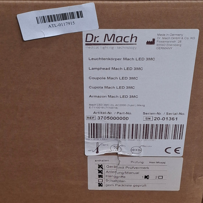 Dr. Mach Dr. Mach LED 3 MC Surgical Light Surgical & Exam Lights reLink Medical