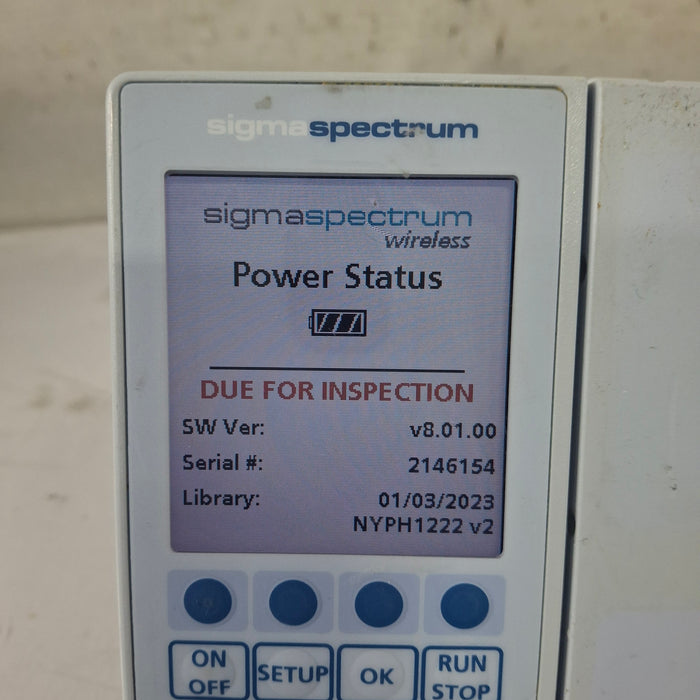 Baxter Sigma Spectrum 8.01.00 w/o Battery Infusion Pump