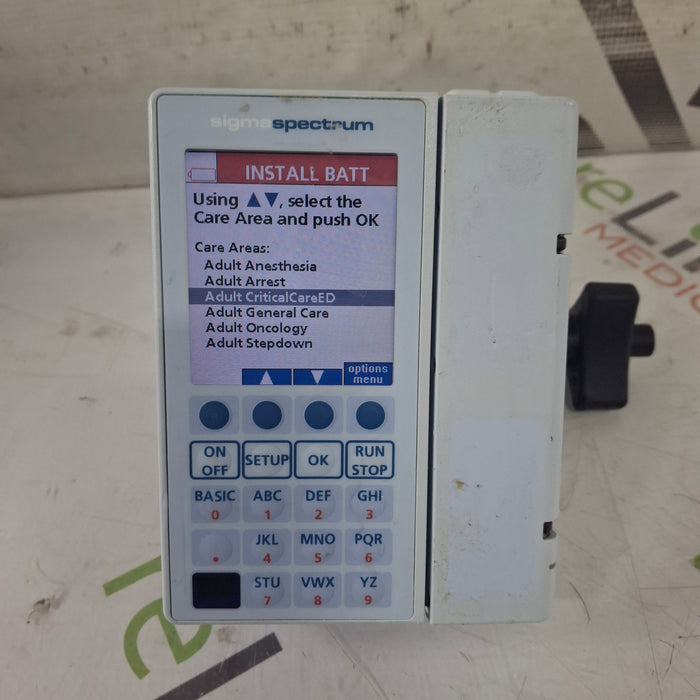 Baxter Sigma Spectrum 8.01.00 w/o Battery Infusion Pump