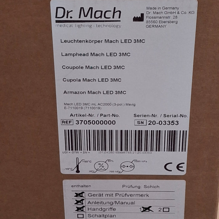 Dr. Mach Dr. Mach LED 3 MC Surgical Light Surgical & Exam Lights reLink Medical