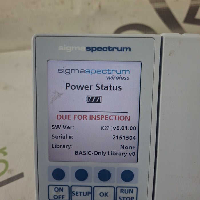 Baxter Sigma Spectrum 8.01.00 w/o Battery Infusion Pump