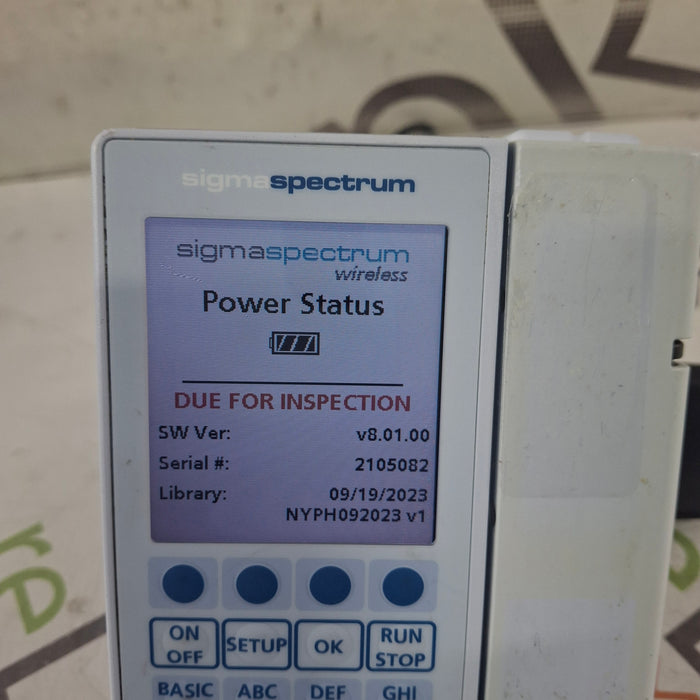 Baxter Sigma Spectrum 8.01.00 w/o Battery Infusion Pump