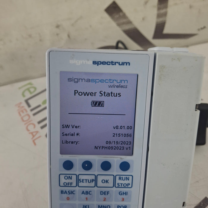 Baxter Sigma Spectrum 8.01.00 w/o Battery Infusion Pump