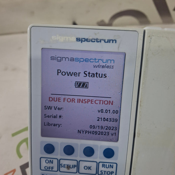 Baxter Sigma Spectrum 8.01.00 w/o Battery Infusion Pump