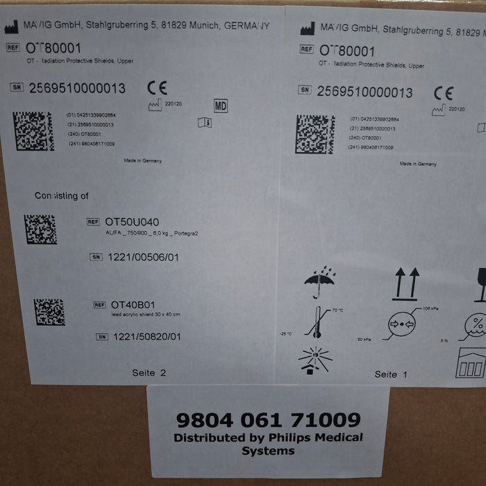 Mavig OT80001 Radiation Protective Shields