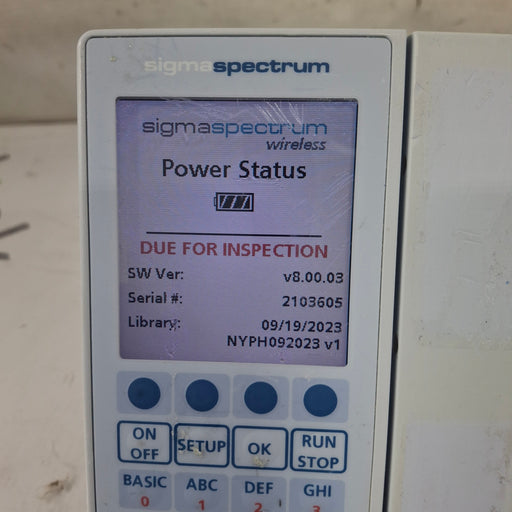 Baxter Baxter Sigma Spectrum 8.00.03 w/o Battery Infusion Pump Infusion Pump reLink Online
