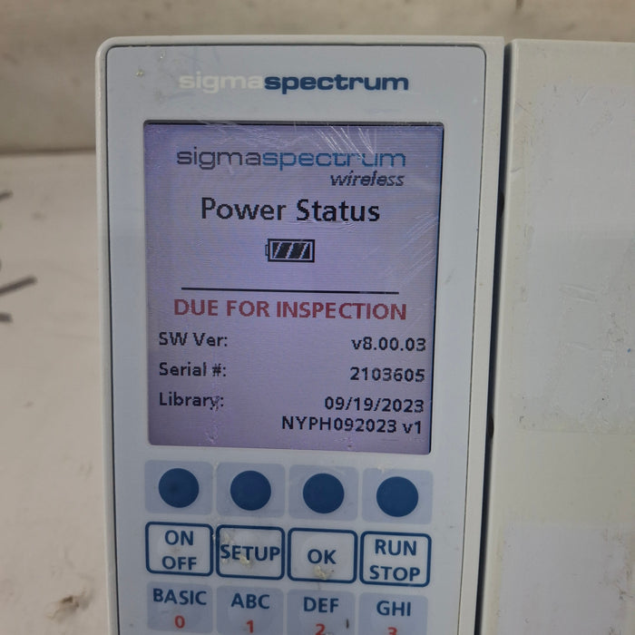 Baxter Baxter Sigma Spectrum 8.00.03 w/o Battery Infusion Pump Infusion Pump reLink Online
