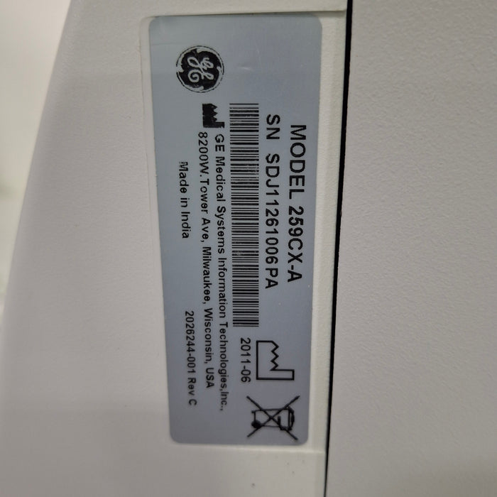 GE Healthcare Corometrics 250cx Series Model 259cx Fetal Monitor