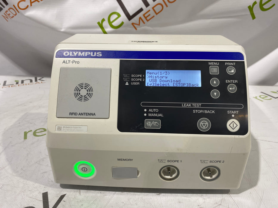Olympus Olympus ALT-Pro Automated Endoscopic Leak Tester Flexible Endoscopy reLink Medical