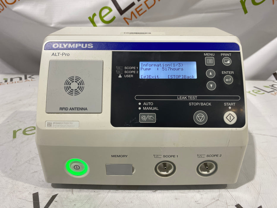 Olympus Olympus ALT-Pro Automated Endoscopic Leak Tester Flexible Endoscopy reLink Medical