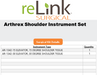 Arthrex Arthrex AR-8402C Shoulder Instrument Set Surgical Sets reLink Medical