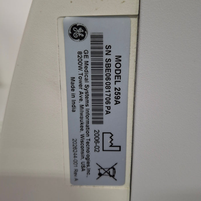 GE Healthcare GE Healthcare Corometrics 250cx Series Model 259cx Fetal Monitor Patient Monitors reLink Medical