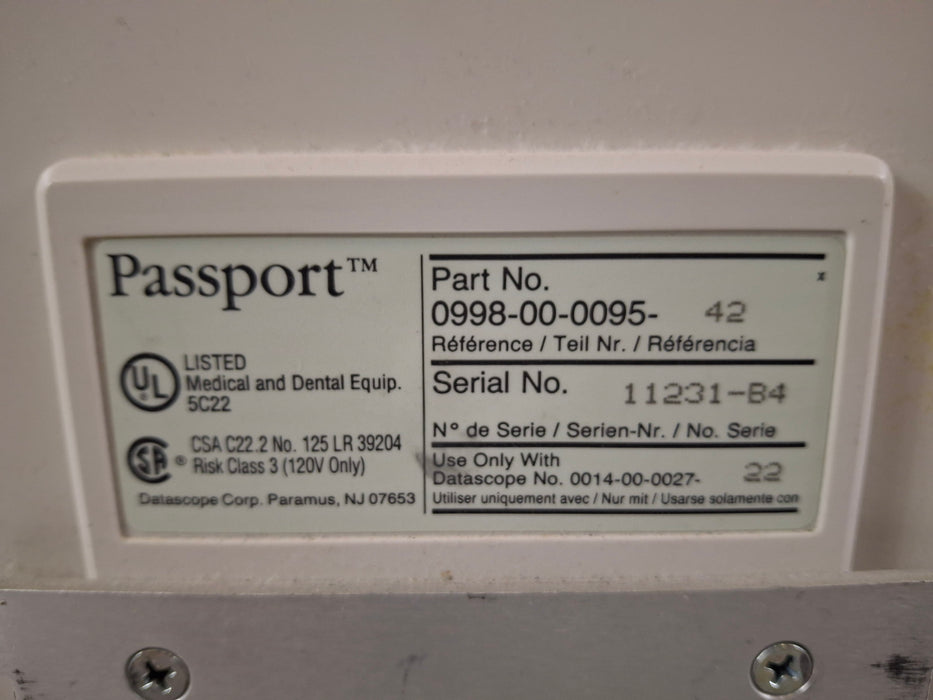 Datascope Passport D Patient Monitor