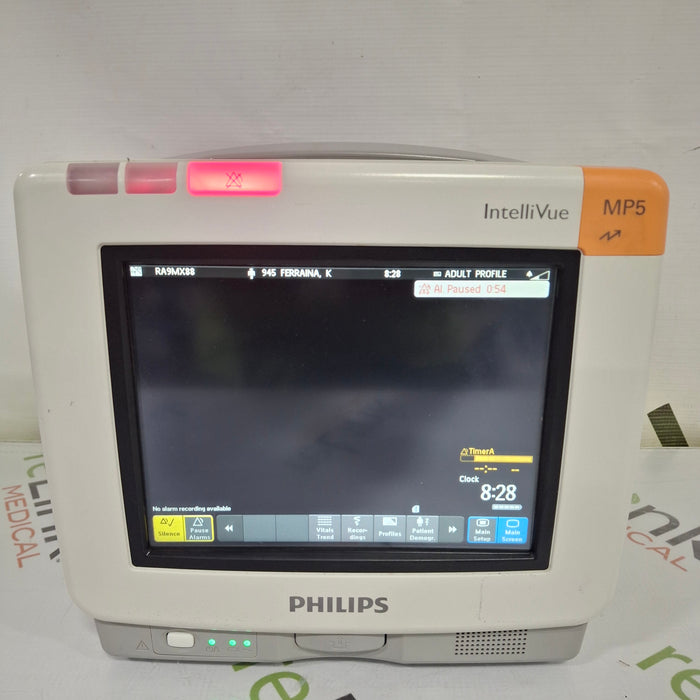 Philips Philips Intellivue MP5 - ECG, Fast SpO2, NIBP, Press, Temp Patient Monitor Patient Monitors reLink Medical
