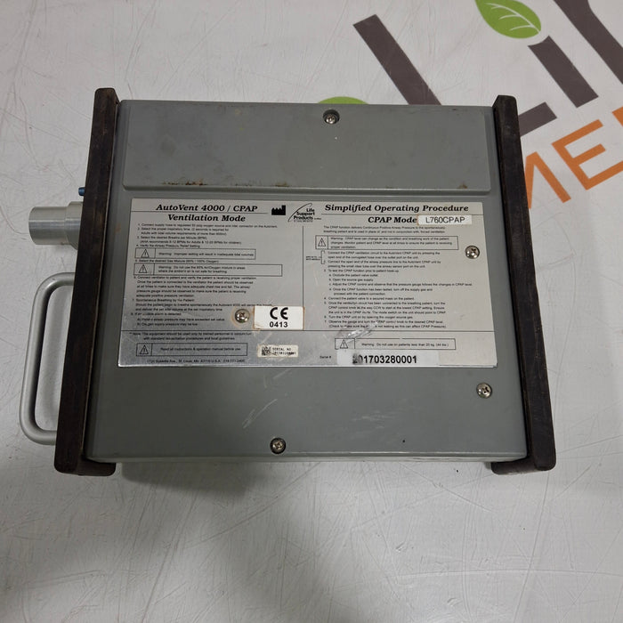 Life Support Products Life Support Products Autovent 4000 CPAP Ventilator Respiratory reLink Medical