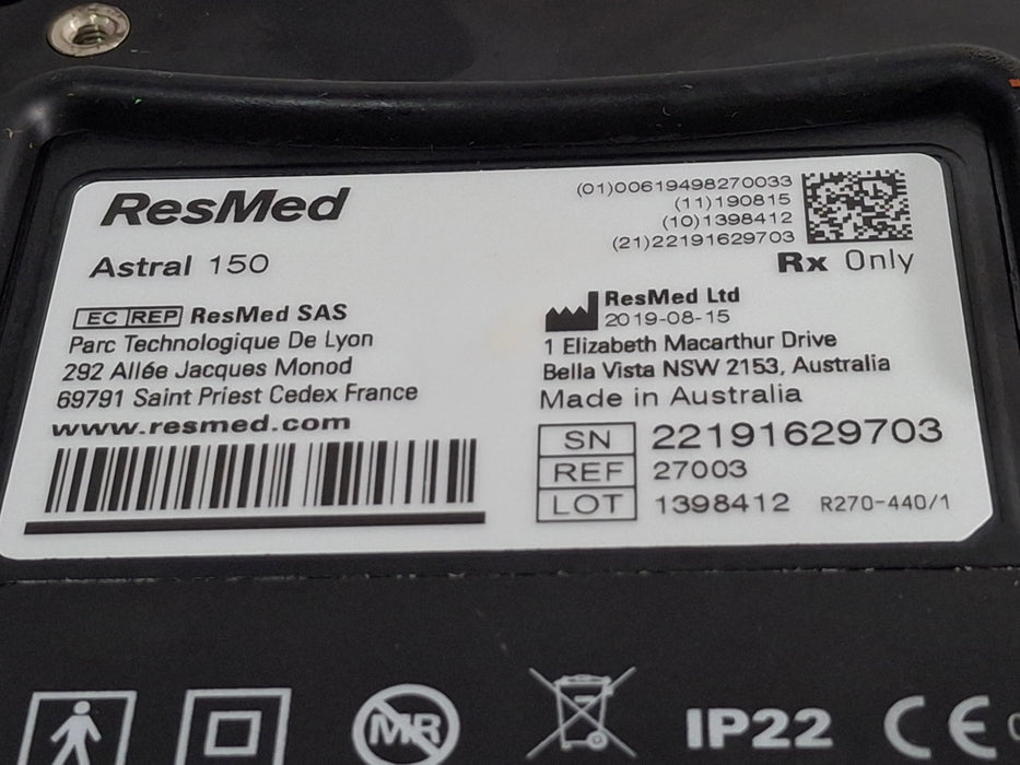 ResMed Astral 150 Portable Ventilator