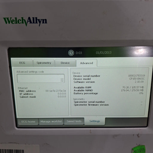 Welch Allyn Welch Allyn CP150 ECG Cardiology reLink Medical