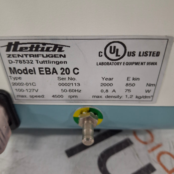 Hettich Instruments Hettich Instruments Zentrifugen EBA 20C Centrifuge Centrifuges reLink Medical