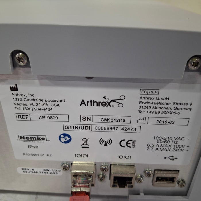 Arthrex Arthrex Synergy Resection AR-9800 Bipolar Ablation Surgical Equipment reLink Medical
