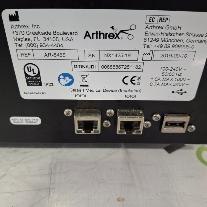 Arthrex Arthrex Synergy Continuous Wave 4 Arthroscopy Pump Rigid Endoscopy reLink Medical