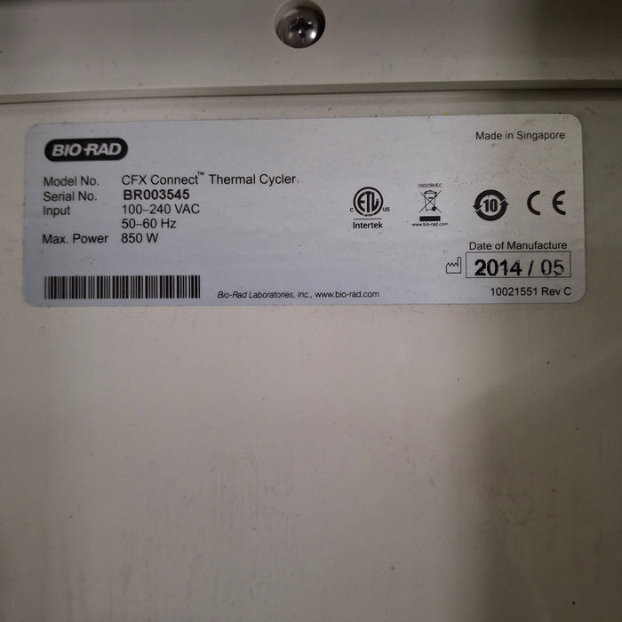 Bio-Rad Bio-Rad CFX Connect Real-Time Thermal Cycler Research Lab reLink Medical